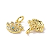 Real 18K Gold Plated Brass Micro Pave Cubic Zirconia Pendants KK-L209-039G-05-2