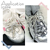 4Pcs Bowknot Plastic Imitation Pearl Beads Shoe Charms AJEW-HY0001-92-6