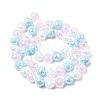 Electroplate Glass Beads Strands EGLA-D300-06-8mm-18-3