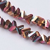 Electroplate Glass Beads Strands EGLA-J145-4mm-FP01-3