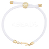 1pc Adjustable Nylon Cord Slider Bracelets for Women BJEW-LP0001-33J-G-1