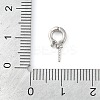 Brass Micro Pave Clear Cubic Zirconia Twister Peg Bails Pendants LS-KK-L219-03-3