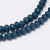 Faceted Rondelle Glass Beads Strands GLAA-M028-3mm-A05-2