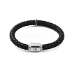 Braided Microfiber Leather Cord Bracelets BJEW-D304-13P-02-2