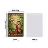Vintage Metal Tin Sign AJEW-WH0189-026-2