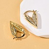 Brass Micro Pave Cubic Zirconia Heart Hoop Earrings EJEW-D332-03A-G-3