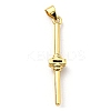 Brass with Cubic Zirconia Pendants KK-K341-31G-3