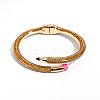 Pencil Design Alloy Enamel Cuff Bangles FS-WG7604E-08-1