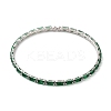 Platinum Brass Cuff Bangles BJEW-D039-36P-2