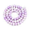 Anti-Tarnish Ombre Effect Dyed Glass Beads Strands LS-GLAA-C023-02-B07-2
