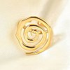 304 Stainless Steel Cuff Open Rings for Women RJEW-V014-10G-1