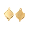 Ion Plating(IP) 304 Stainless Steel Pendant Cabochon Settings STAS-L268-042G-1