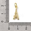 Brass Micro Pave Clear Cubic Zirconia Pendants KK-F899-13G-3