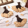 500Pcs Kraft Paper Blank Price Tags with Cord CDIS-TA0001-44-4