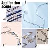 50Pcs 5 Style Stainless Steel Lobster Claw Clasps STAS-UN0029-87-6