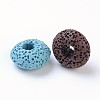 Lava Rock Gemstone European Beads GGDA007-2