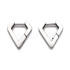 Tarnish Resistant 304 Stainless Steel Huggie Hoop Earrings STAS-J033-17A-P-1