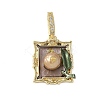Brass Enamel Pendants KK-F886-01G-01-1