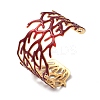 304 Stainless Steel Enamel Cuff Bangles for Women LS-BJEW-F518-03D-G-2