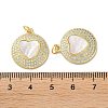 Valentine"s Day Brass Micro Pave Clear Cubic Zirconia Pendants KK-B083-41L-G-3