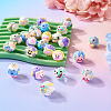 26Pcs 13 Styles Hand Painted Opaque Acrylic with Enamel Beads MACR-TA0001-93-6