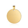 Ion Plating(IP) 304 Stainless Steel Pendants STAS-I311-05C-G-1
