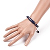 Natural Lapis Lazuli(Dyed) Braided Bead Bracelets for Women Men BJEW-JB08930-01-3