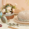 12M Polyester Jacquard Leaf Ribbon OCOR-OC0001-46D-5