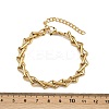 304 Stainless Steel Mesh Chain Bracelets for Women BJEW-Z143-13G-5
