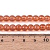 Baking Paint Glass Beads Strands DGLA-Q023-6mm-DB28-4