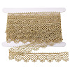5 Yards Metallic Yarn Flower Lace Trim Ribbons SRIB-HY0001-07A-1