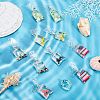 Goldfish Water Bag Resin Pendants DIY-SC0012-37-6