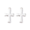 304 Stainless Steel Tiny Cross Charms STAS-L234-077S-1
