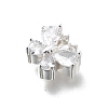 Brass Micro Pave Cubic Zirconia Pendants KK-D312-13S-2