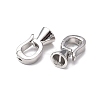 Rack Plating Brass Fold Over Clasps KK-E080-05P-2