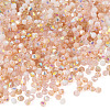4 Strands 4 Colors AB Color Plated Opaque Glass Beads Strands GLAA-TADJ0001-20B-2