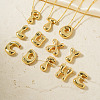 26Pcs 26 Styles Simple and Stylish Brass Letter Pendant Satellite Chain Necklaces Set for Women Men GF2554-1