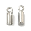 Tarnish Resistant 304 Stainless Steel Folding Crimp Ends STAS-R063-28-2
