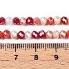 Electroplate Glass Beads Strands GLAA-T023-B16-07-4