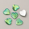 Opaque Resin Cabochons CRES-WH0013-05F-2