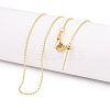 Brass Ball Chain Necklaces for Women NJEW-G084-14LG-1