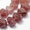 Natural Strawberry Quartz Bead Strands G-H038-18-3