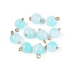 Alloy Glass Pendants GLAA-P080-03G-04-1