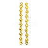 Brass Heart Flower Links Connector Charms KK-G502-14G-1