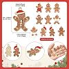 10Pcs 10 Styles Christmas Theme Alloy Enamel Pendants ENAM-FS0003-79-4