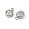20Pcs 201 Stainless Steel Rhinestone Charms STAS-YW0002-02A-2
