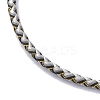 Polyester Cord Braided Bracelet Makings MAK-Z003-01G-12-2