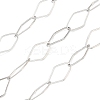 Rack Plating Brass Rhombus Link Chains CHC-N009-04P-1