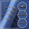 4Pcs 304 Stainless Steel Cable Chain Necklace Making STAS-FS0001-81G-2