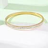 304 Stainless Steel Micro Pave Cubic Zirconia Hinged Bangles for Women BJEW-B161-06G-2